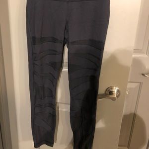 Lululemon Black wunder under with mesh detail